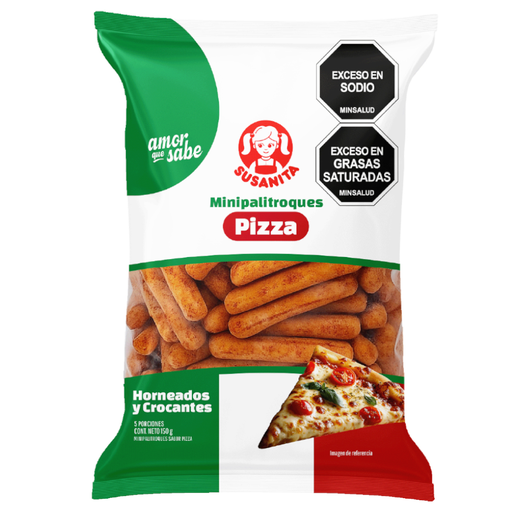 [058813] Palitroques Mini Susanita Sabor Pizza 150Gr