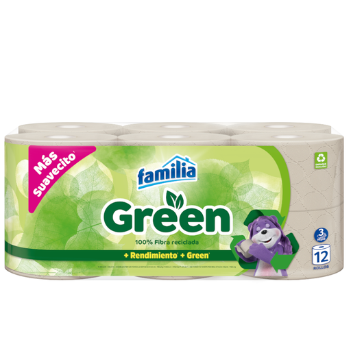 [058833] Papel Higiénico Familia Green 12 Unidades
