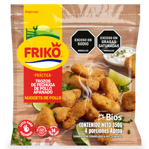 [058950] Trozos De Pechuga De Pollo Apanados Friko 350Gr