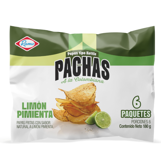 [058890] Papas Pachas A La Colombiana Ramo Limón Pimienta 6 Unidades 180Gr