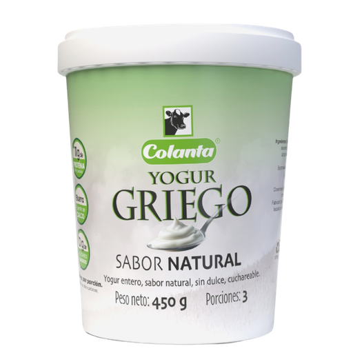 [058905] Yogurt Griego Colanta Natural 450G
