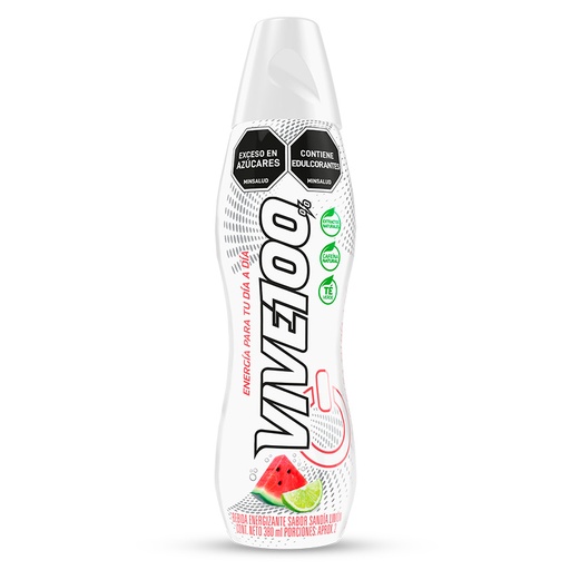 [058907] Bebida Energizante Vive 100% Sandia Y Limón 380Ml