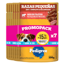 Filete Pedigree Surtido Razas Pequeñas 7 Unidades 700Gr 15% Ahorro