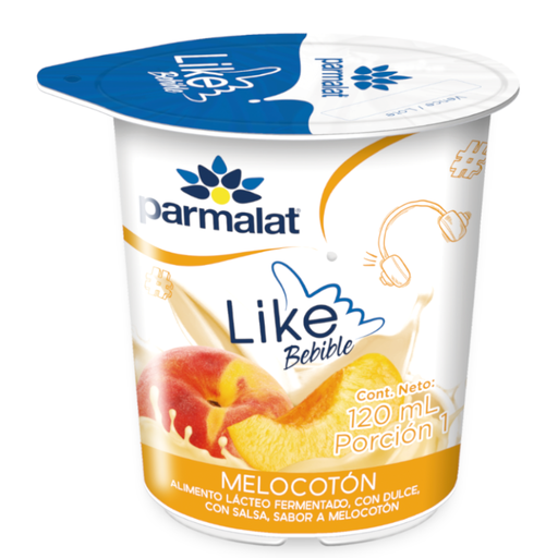 [058933] Alimento Lacteo Parmalat Like Bebible Melocotón 120Ml