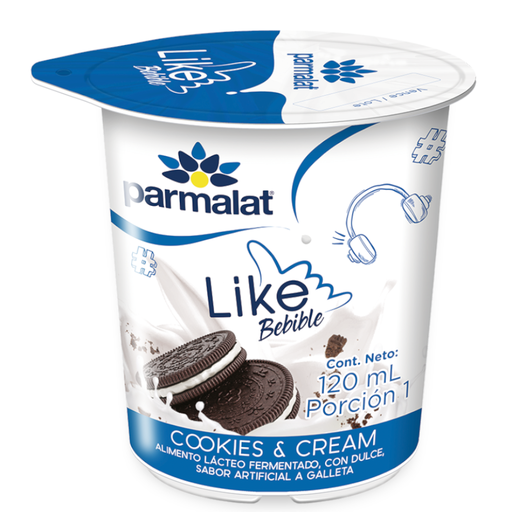 [058935] Alimento Lacteo Parmalat Like Bebible Cookies & Cream 120Ml