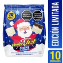 Galletas Wafer Jet Noel Navidad  Cookies Y Cream 10 Unidades 140Gr