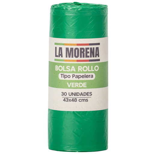 [059151] Bolsas Basura  La Morena  43X48 Verde  30 Unidades