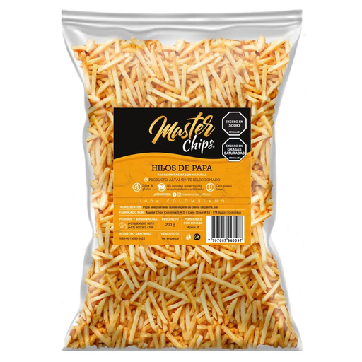 [058953] Hilos De Papa Natural Master Chips 200Gr