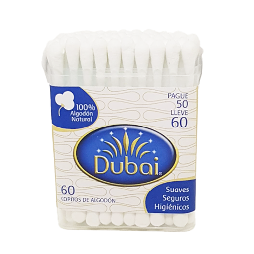 [023275] Copitos 100% Algodón Natural Dubai Pague 50 LLeve 60 Unidades
