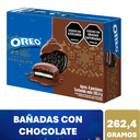 Galleta Oreo Navidad Con Cobertura Sabor Chocolate  262.4Gr