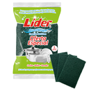 Esponja Líder Abrasiva Verde 3 Unidades