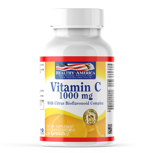 [059037] Vitamina C 1000mg Healthy America  100 Capsulas