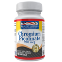 Chromium Picolinate 200mcg Healthy America 100 Capsulas