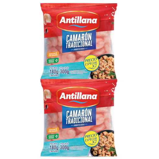 [059073] Camarón Tradicional Antillana 180Gr 2 Unidades Precio Especial