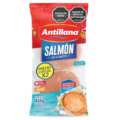 [059076] Salmón En Lomitos  Antillana 454Gr Precio Especial