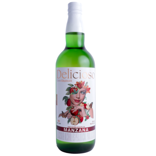 [059086] Vino Delicioso Burbujeante De Manzana Casa Grajales Botella 750Ml