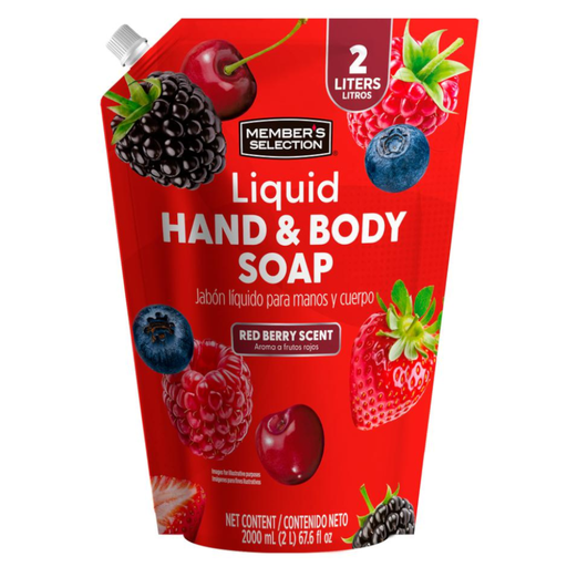 [059087] Jabón Líquido Members Selection Frutos Rojos Manos Y Cuerpo 2L