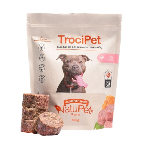 [059088] TrociPet Pollo NatuPet Perros 500Gr