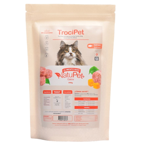 [059090] TrociPet Salmón NatuPet  Gatos 300Gr