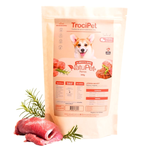 [059096] Trocipet Chuleta Romero NatuPet Perros 300Gr