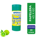 Bolsa Basura Impersa 45x60cm Tipo Papelera Verde Aroma Limón Fresh 12 Unidades