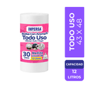 Bolsa Basura Impersa 43x48cm  Con Aroma Blanca Todo Uso 30 Unidades