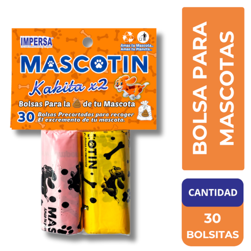[059132] Bolsa Kakita Mascotin Impersa x 2 Rollos 30 Unidades