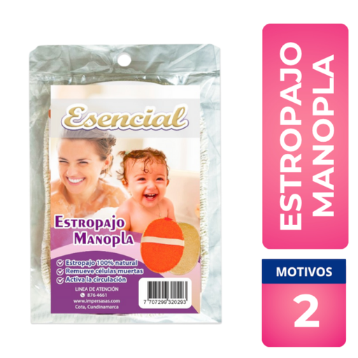 [059135] Estropajo Manopla Impersa Esencial 1 Unidad