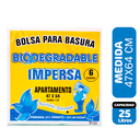 Bolsa Basura Impersa Biodegradable Apartamento 47x64cm 6 Unidades