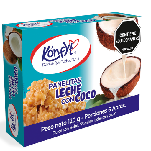 [059164] Panelitas  Leche Con Coco Kónfyt 120Gr
