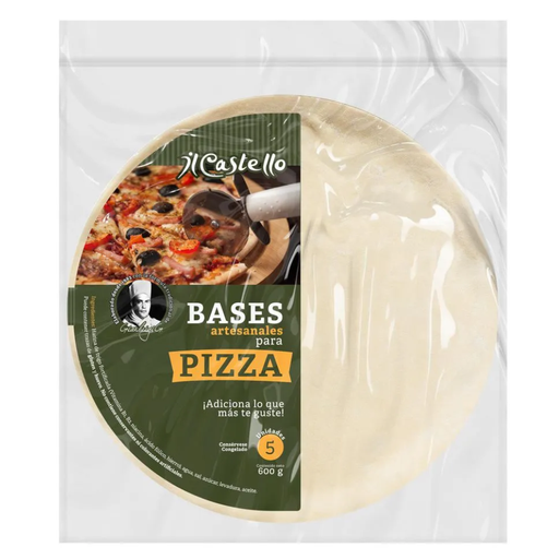 [059188] Base Artesanal Para Pizza IL Castello 20cm 600Gr