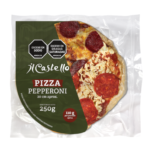 [059191] Pizza Pepperoni IL Castello 20cm 250Gr
