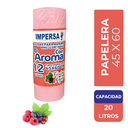 Bolsa Basura Impersa 45x60cm Tipo Papelera Rosada Frutos Rojos 12 Unidades