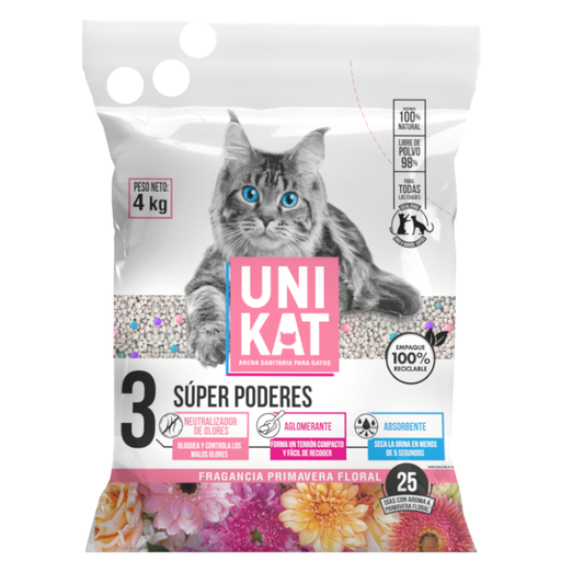 [059200] Arena Gatos Unikat Primavera Floral 4Kg