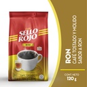 Café Sello Rojo Tostado Y Molido Sabor Ron 120Gr