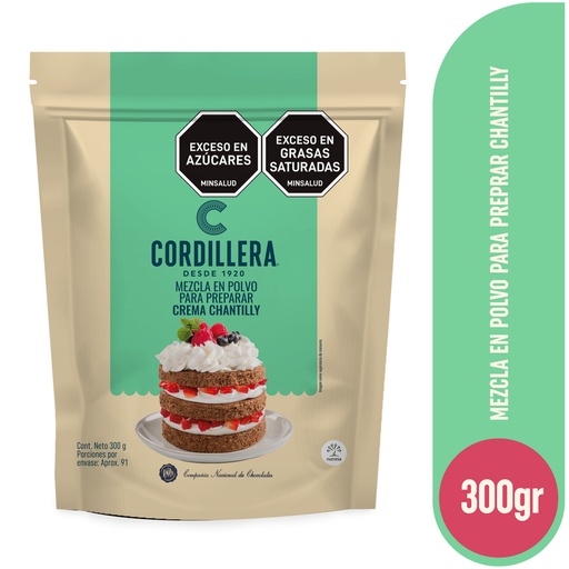 [059210] Mezcla Para Preparar Crema Chantilly Cordillera 300Gr