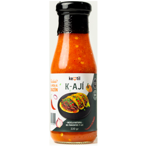 [059233] Mezcal Natural De Pimientos Y Ají K-Ají Keutil 220Gr