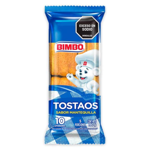 [019963] Tostaos Mantequilla Bimbo 10 Unidades 150Gr