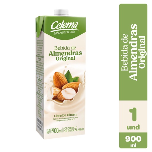 [059250] Bebida  Almendras Celema Original Tetrapak 900Ml