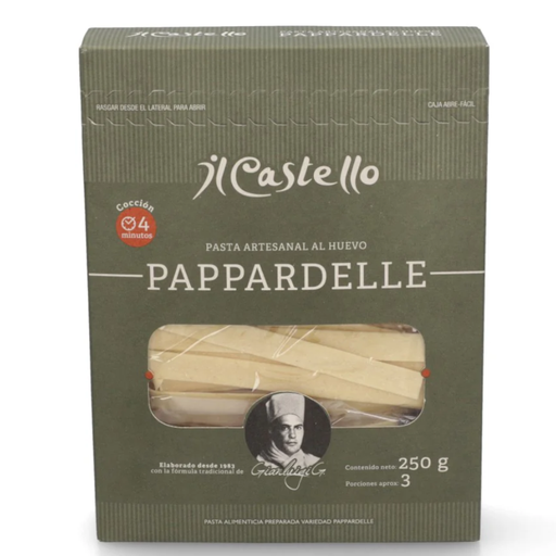[019019] Pappardelle IL Castello Pasta Artesanal Al Huevo 250Gr