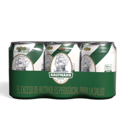 [059450] Cerveza Kaufmann Lata 6 Unidades 310CC