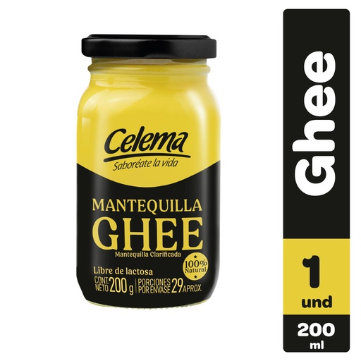 [059258] Mantequilla  Clarificada Ghee Celema Frasco 200Ml
