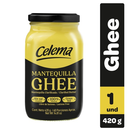 [059259] Mantequilla  Clarificada Ghee Celema Frasco 420Ml