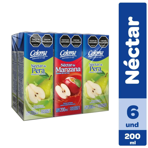 [059261] Néctar Surtido Celema Tetrapack 200Ml 6 Unidades