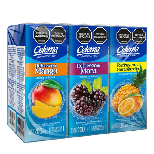 [059262] Refresco Surtido Celema Tetrapack 200Ml 6 Unidades