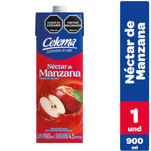 [059263] Néctar  De Manzana Celema  Tetrapack 900Ml
