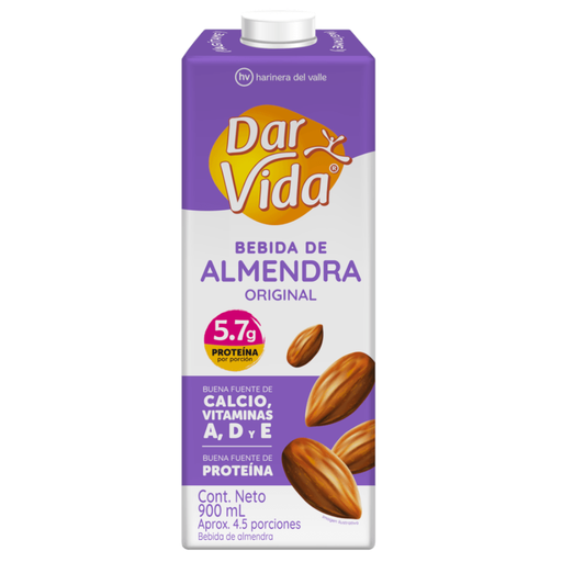 [059269] Bebida  Almendra Original Dar Vida Tetrapak 900Ml