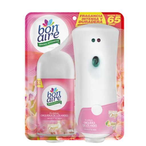 [059340] Ambientador Bonaire Floral Orquídeas De Los Andes 250Ml + Dosificador Automático
