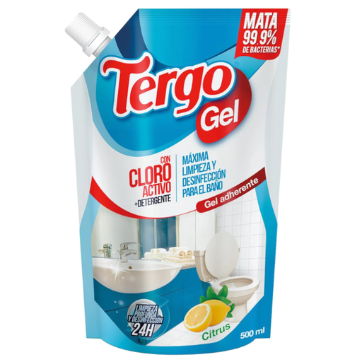 [059341] Limpiador Tergo Gel Con Cloro Activo + Detergente  500Ml