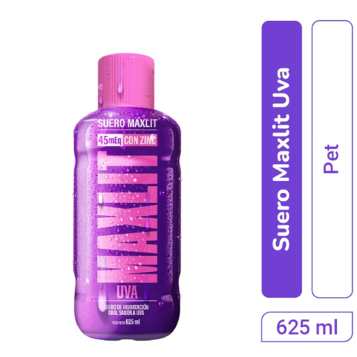 [059373] Suero De Hidratación Maxlit Sabor Uva 625Ml